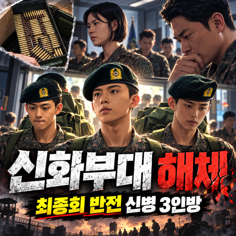 신병4 12회 최종회 리뷰｜신화부대 결국 해체…무속인·재벌2세·국대 출신 신병 3인방이 남긴....