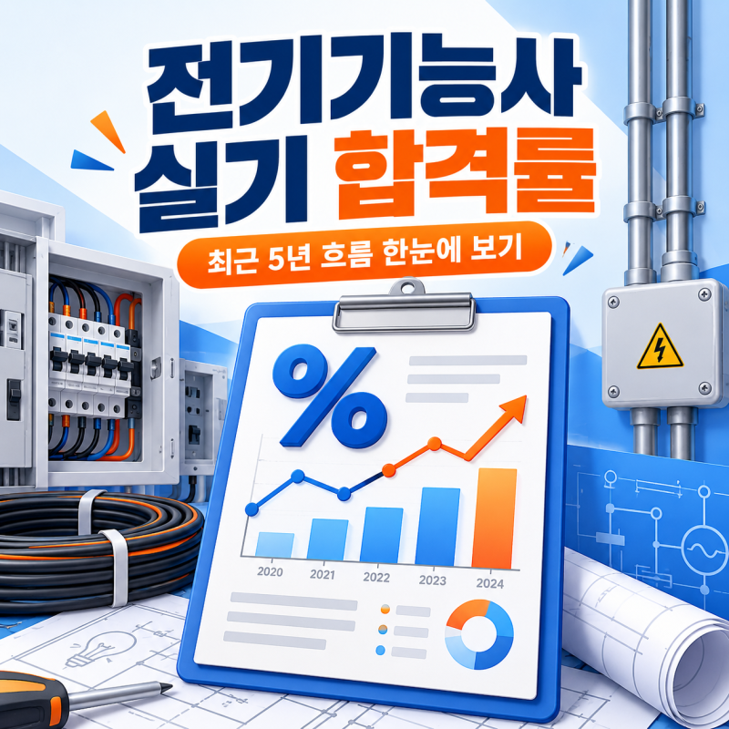 전기기능사 실기 합격률 최근 5년, 70%대인데 2026년 4회가 만만하지 않은 이유
