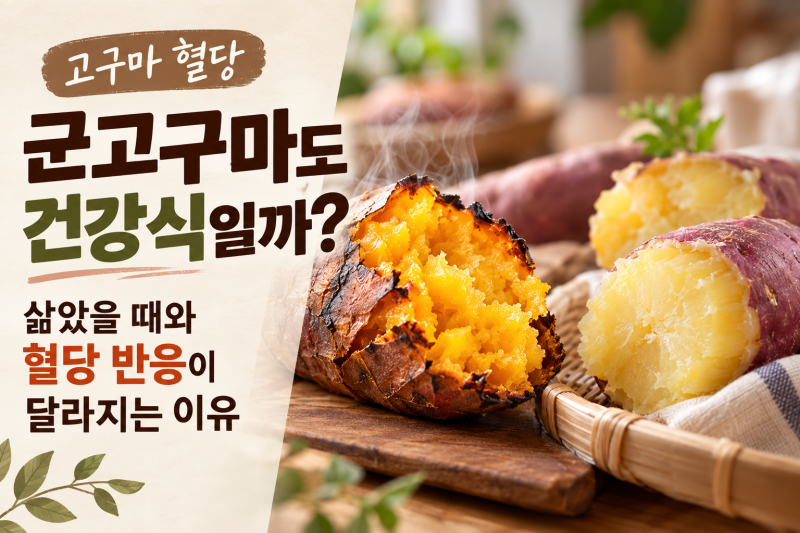 고구마 혈당, 군고구마도 건강식일까? 찌고 구웠을 때 혈당 반응이 달라지는 이유
