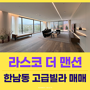 [한남동 매매] 유엔빌리지 신축 라스코더맨션, 단 5세대를 위한 프라이빗 정원세대 (190억)
