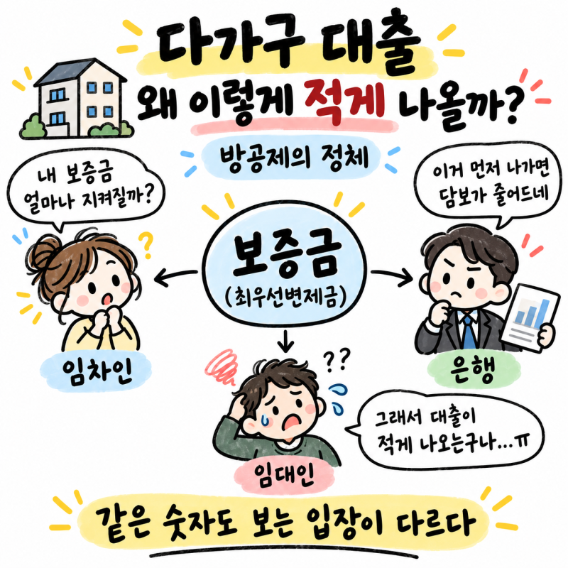다가구주택 대출은 왜 적게 나올까? 방공제와 소액임차인 최우선변제