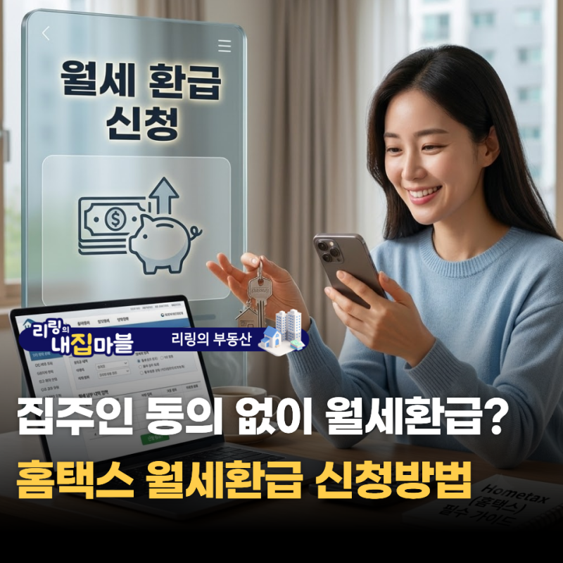 집주인 동의 없이 월세 돌려받기? 홈택스 월세환급 신청방법 총정리