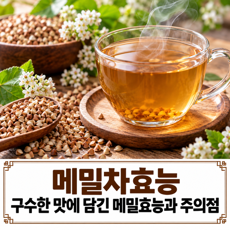 메밀차효능 구수한 맛에 담긴 메밀효능과 주의점