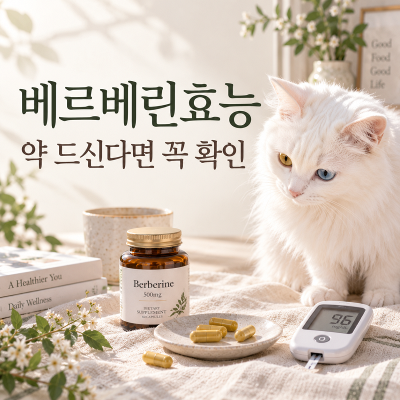 베르베린효능 총정리 혈당 콜레스테롤 약물상호작용 부작용까지