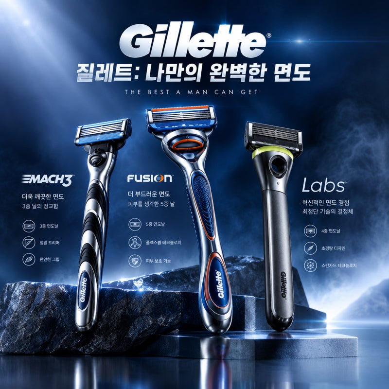 질레트 면도기와 면도날 어떤 모델이 호환될까?