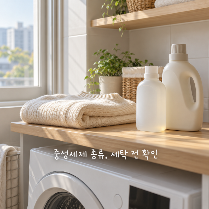 중성세제 종류 헷갈릴 때, 세탁 전에 이것부터 봐요