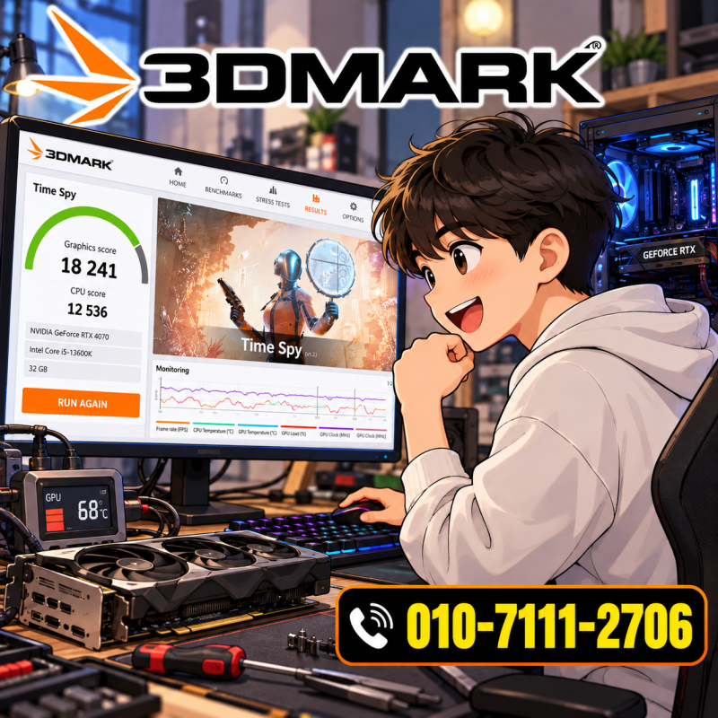 그래픽카드 성능이 떨어졌다면? 3DMark로 확인하는 GPU 성능·온도·안정성 테스트