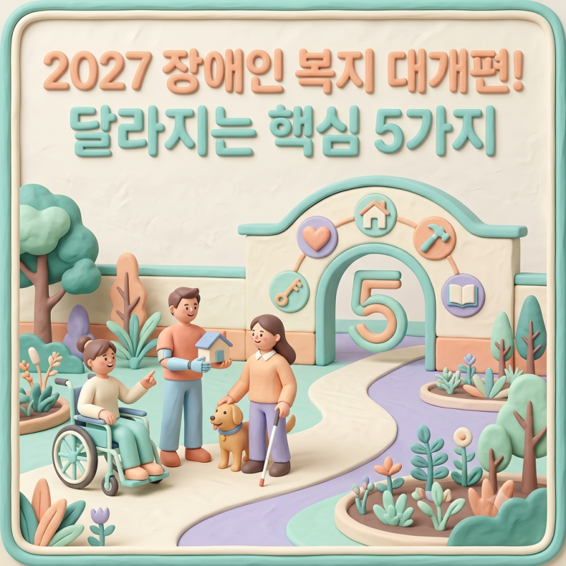 2027년부터 달라지는 장애인 복지혜택 5가지 핵심 변경사항 완벽 정리