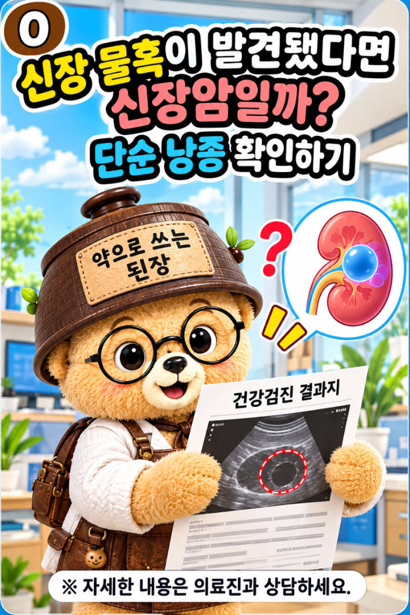 신장 물혹이 발견됐다면 신장암일까? 단순 낭종 확인하기