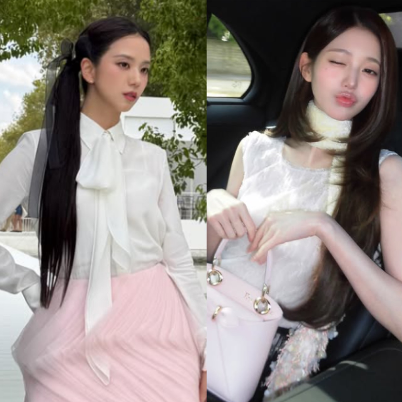 같은 디올인데 너무 다르네.. 블핑 지수 vs 장원영 공주같은 투샷