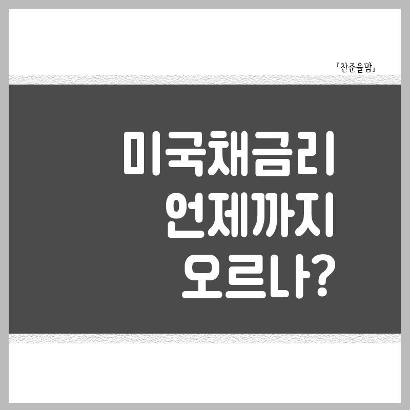 미국 장기국채 금리 전망, 금리인상 지속되는 이유와 한국영향은 [경제MOM]