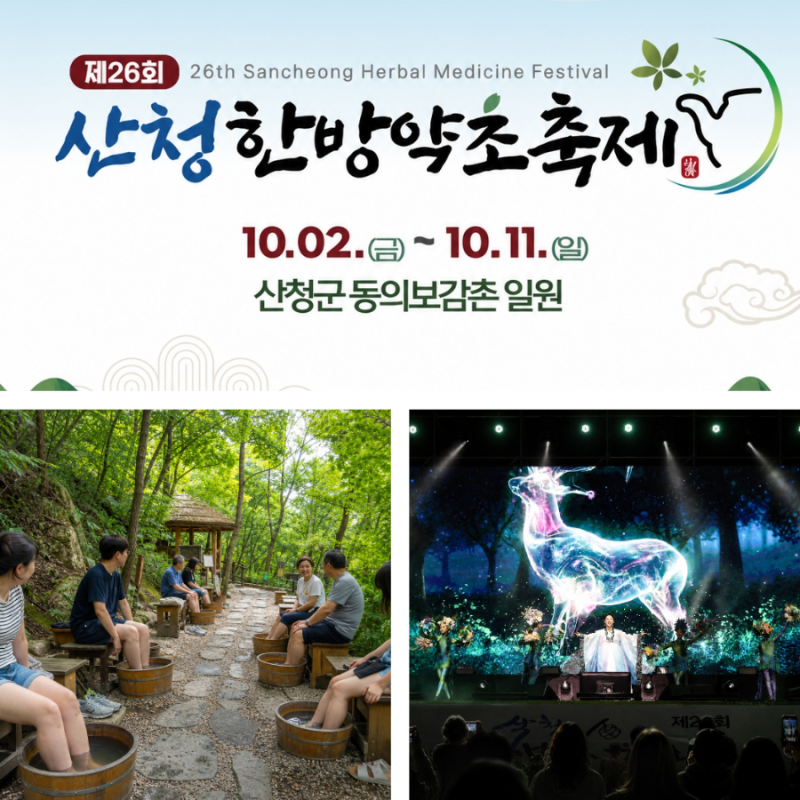 2026 산청 한방약초축제 기본정보 및 라인업 여행코스까지!