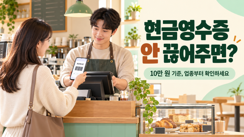 현금영수증 안 끊어주면, 소비자가 신고해도 될까?