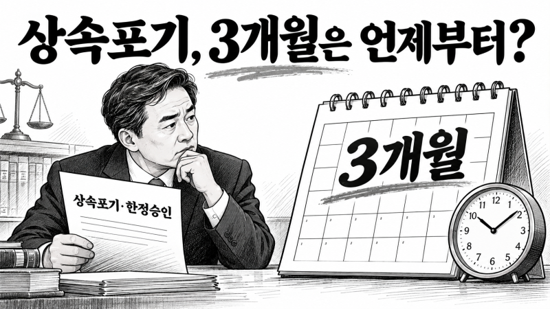 상속포기·한정승인 3개월, 언제부터 계산할까? 특별한정승인까지 Q&A