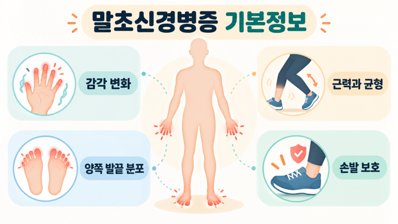 말초신경병증 기본정보에서 확인하는 손발 저림의 분포와 검사, 관리