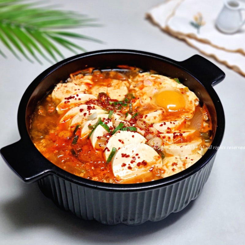 순두부찌개 황금 레시피 돼지고기 김치 순두부찌개 끓이는법