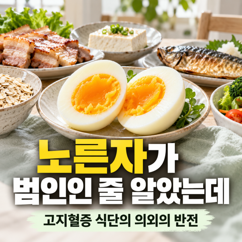 “노른자가 범인인 줄 알았는데” 고지혈증 식단의 의외의 반전
