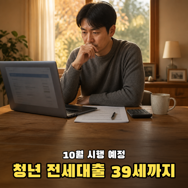 청년 전세대출 39세까지 확대, 10월 조건·한도 정리