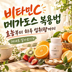비타민C 메가도스 복용법, 효능부터 하루 섭취량까지 알아보기