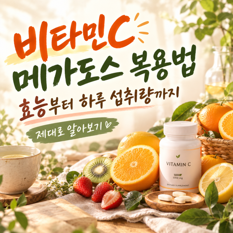 비타민C 메가도스 복용법, 효능부터 하루 섭취량까지 알아보기
