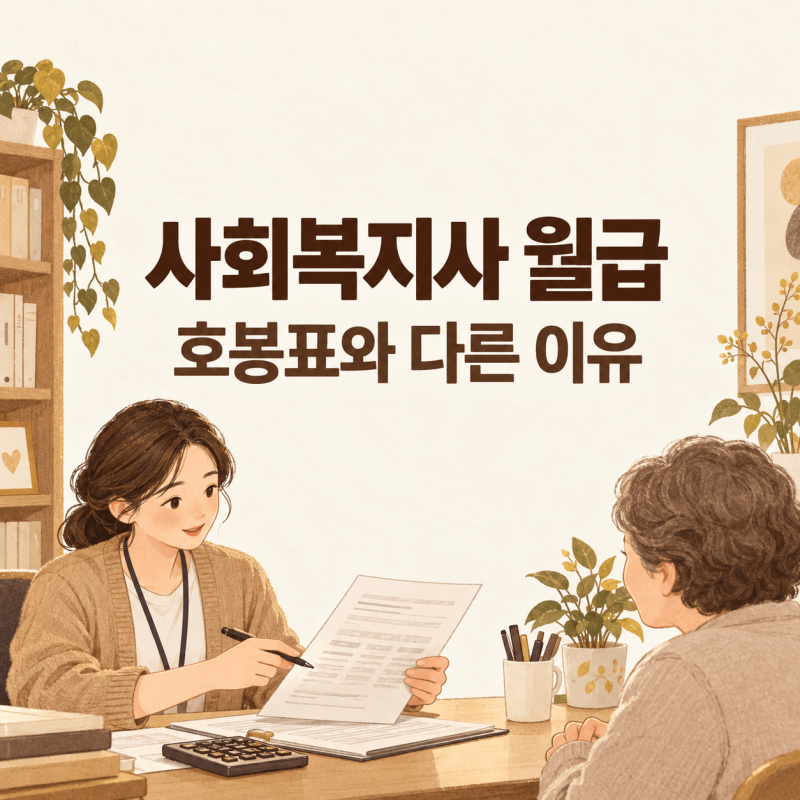 사회복지사 월급｜호봉표와 실제 채용공고 금액은 왜 다를까?