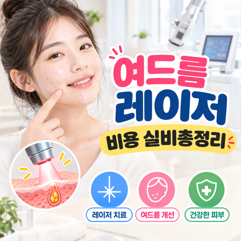 여드름 피지 조절 레이저 치료 비용 및 실비 청구 서류 완벽 정리