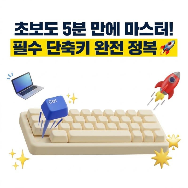 컴퓨터 초보 필수 단축키 30가지｜Ctrl+C부터 화면 캡처까지 쉽게 배우기