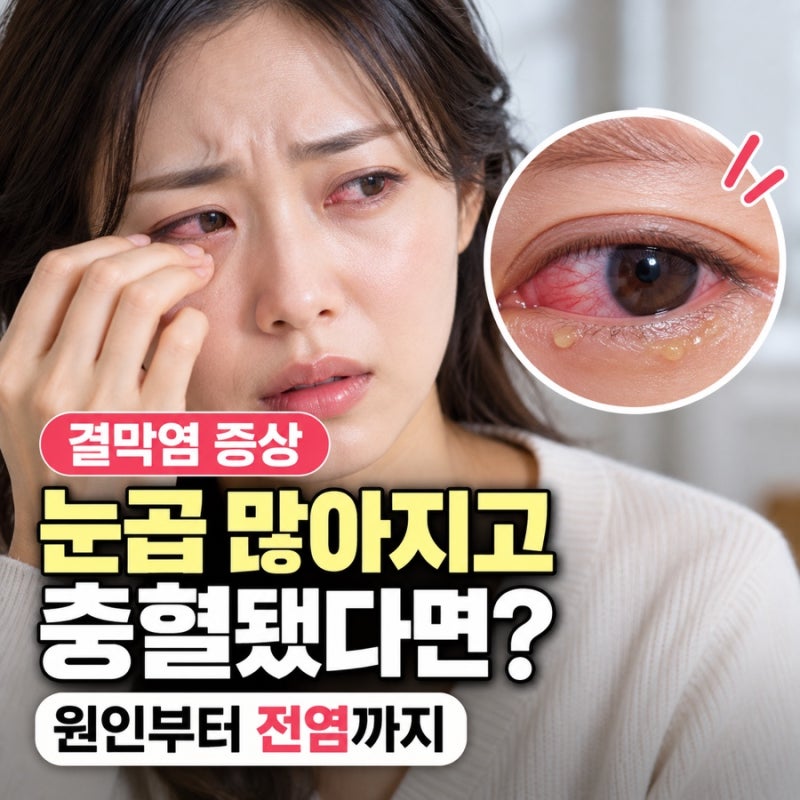 결막염 증상 ‘눈곱 많아지고 충혈됐다면?’ 원인부터 전염까지