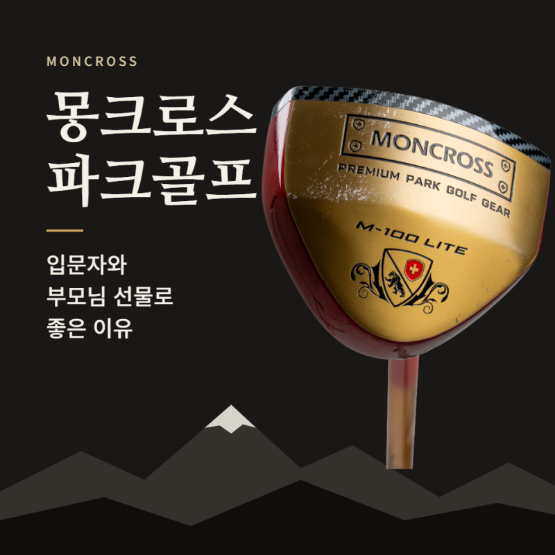몽크로스 필라투스 파크골프채, 입문자와 부모님 선물로 좋은 이유