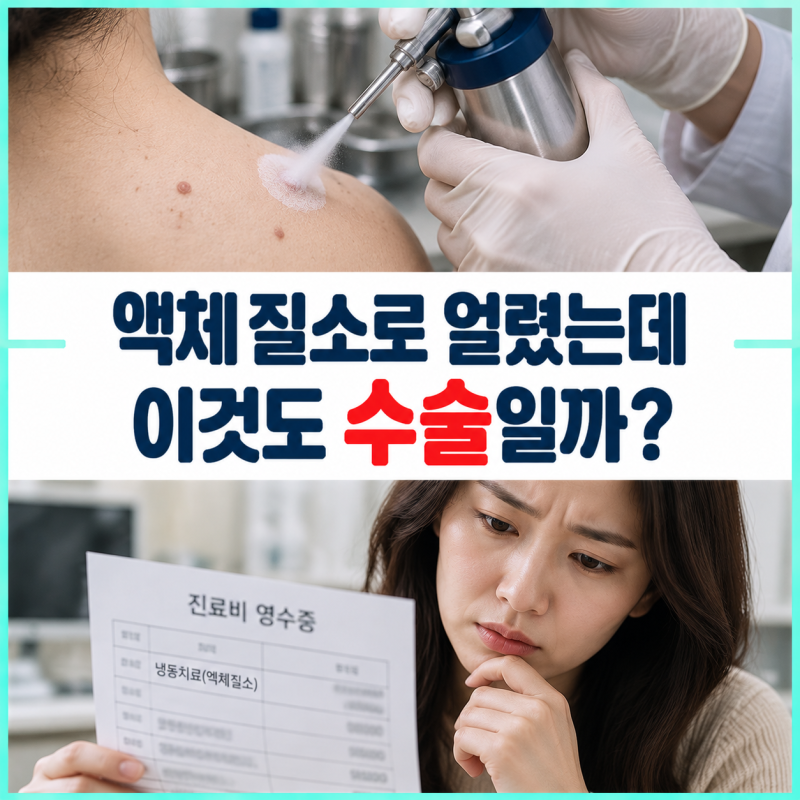 냉동응고술 정의, 액체질소 냉동치료와 절제술·레이저는 같은 치료일까?