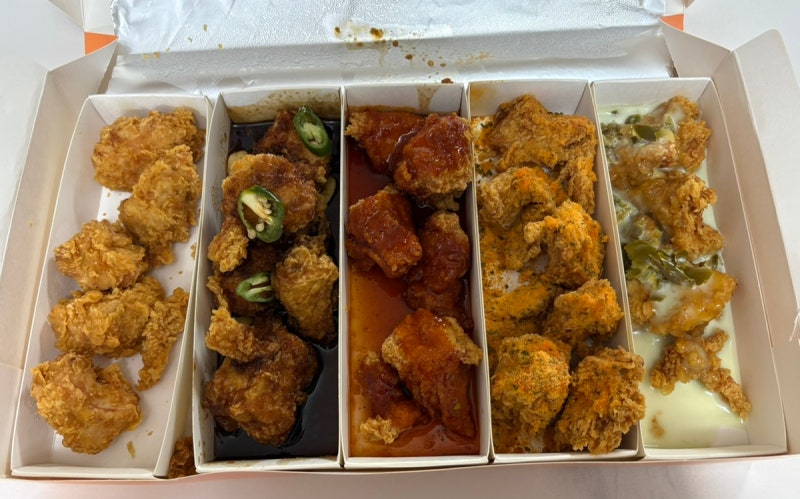 진주 신안동 맛집 [덤브치킨 진주신안점] 포장 후기ㅣ5가지 맛이 16,900원 ! 맥주안주 추천