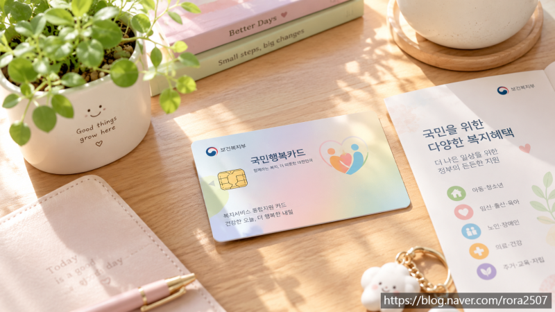 연회비 0원인데 혜택은 가득! 국민행복카드 발급 방법 및 정부 지원금 총정리