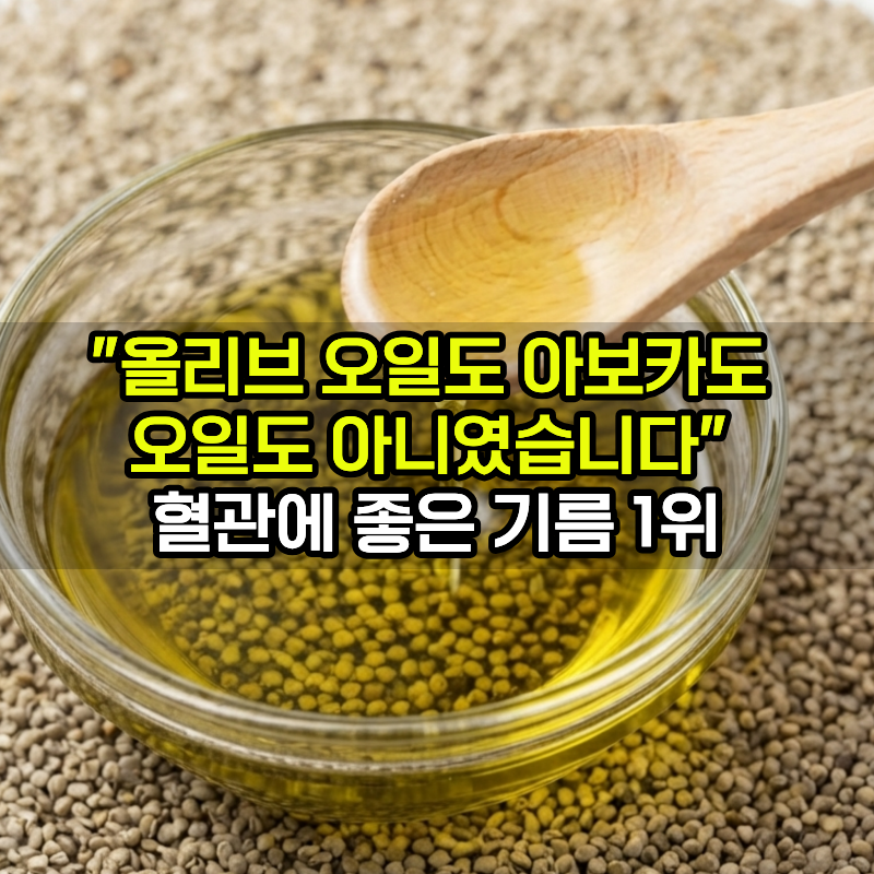 "올리브오일도 아보카도오일도 아니었습니다" 혈관에 좋은 기름 1위는?