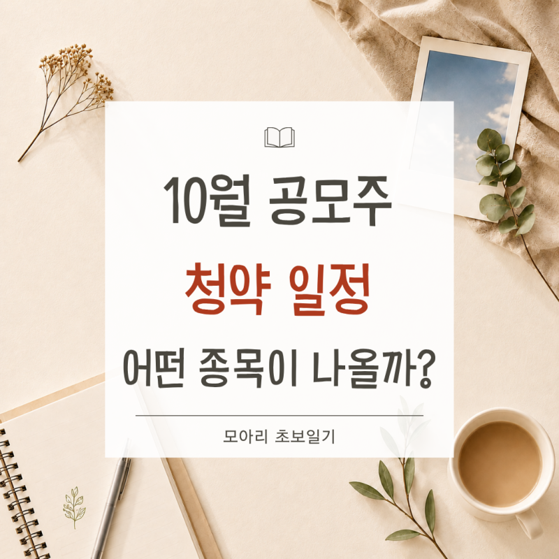10월 공모주 청약 일정, 어떤 종목이 나올까?