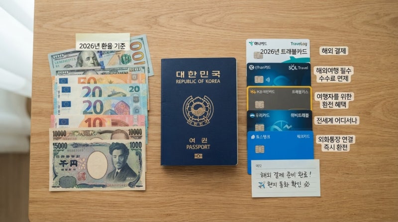 해외여행 환전 방법, 카드 현찰 비율 이렇게 나눴어요