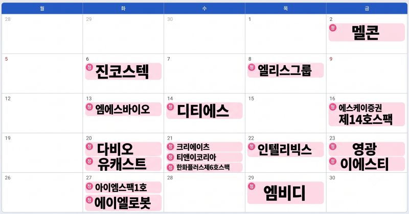 10월 공모주 청약 캘린더 일정 총정리 | 주요 종목별 청약 마감일과 실전 투자 전략