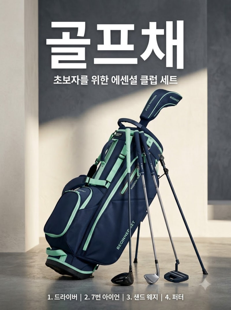 골프채 꼭 필요한 준비물: 초보자 하프백 필수 클럽 구성 기준