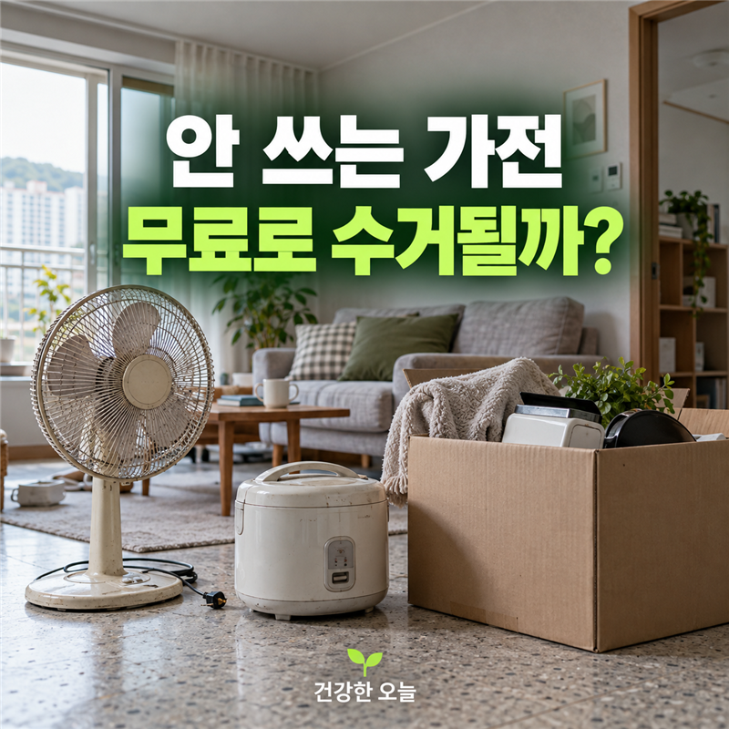 폐가전 무료수거, 작은 가전 5개면 될까요? 예약 전에 확인할 분류
