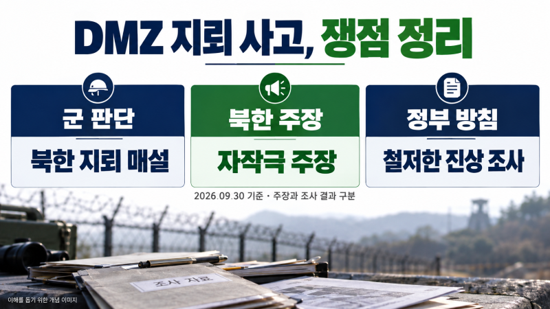 DMZ 지뢰 사고, 김여정 ‘자작극’ 주장…군 판단과 정부 대응 정리