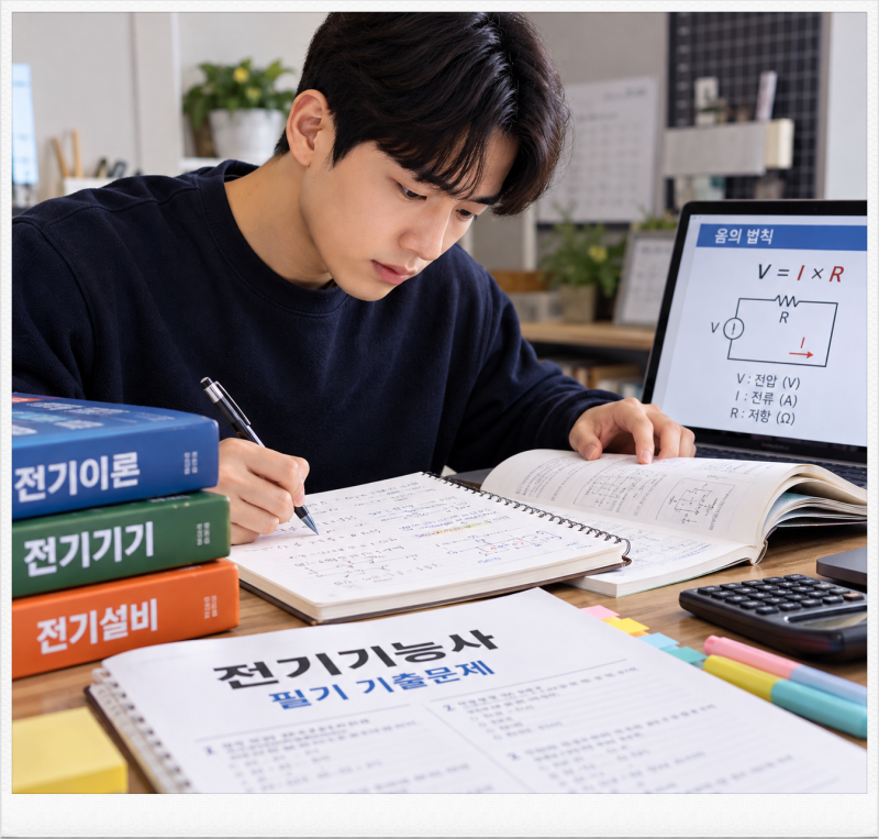 [전기기능사 2] 필기 36문제만 맞히면 된다? 비전공자 전기이론부터 잡는 8주 공부 순서