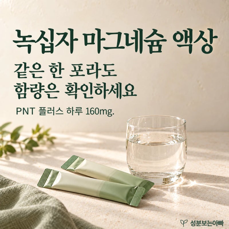 녹십자 마그네슘 액상, PNT 액상 마그네슘 플러스의 함량·섭취 주의