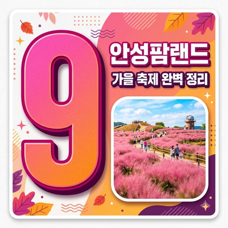 안성팜랜드 핑크뮬리 코스모스 입장료 주차 꿀팁 총정리