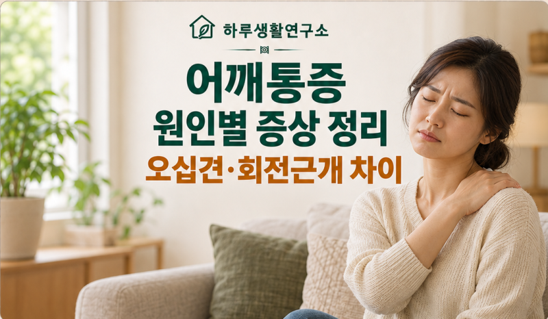 어깨통증 원인별 증상 정리｜오십견·회전근개 차이와 병원 가야 할 때
