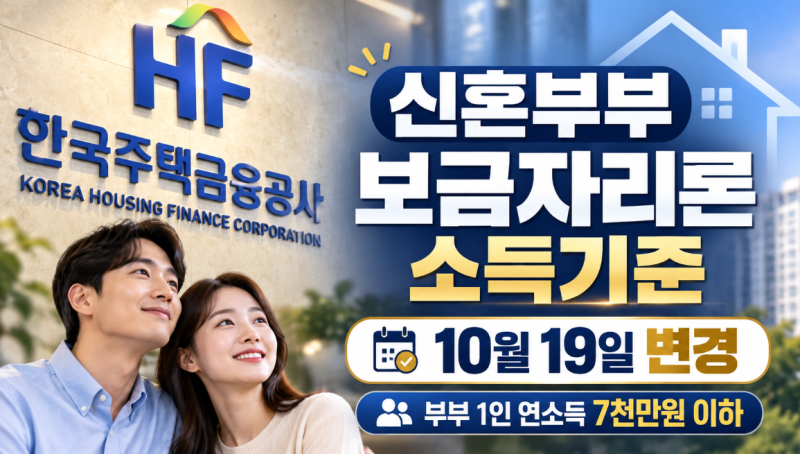바뀌는 신혼부부 보금자리론 소득기준 완벽정리, 맞벌이도 1인 7000만원이면 가능할까?
