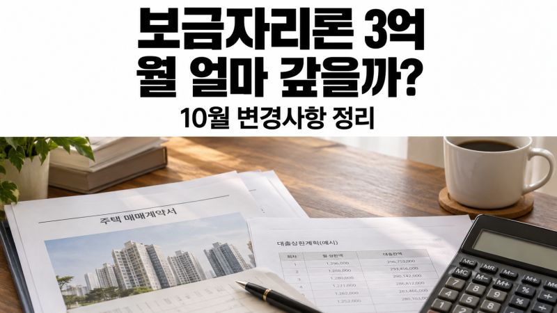 2026 보금자리론 3억원 빌리면 월 얼마? 10월 금리·신혼부부 소득요건 변경 정리 · 과거 금리 ....