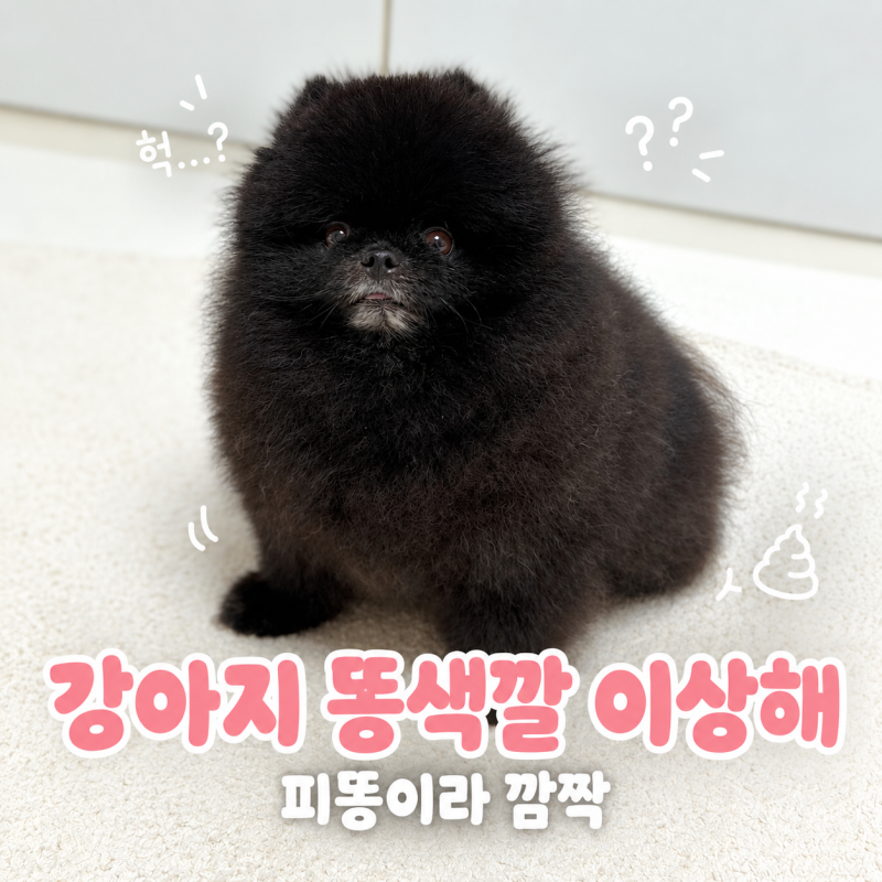 강아지 똥색깔 봤더니 피똥? 갑자기 혈변 봐서 깜짝 놀랐는데...