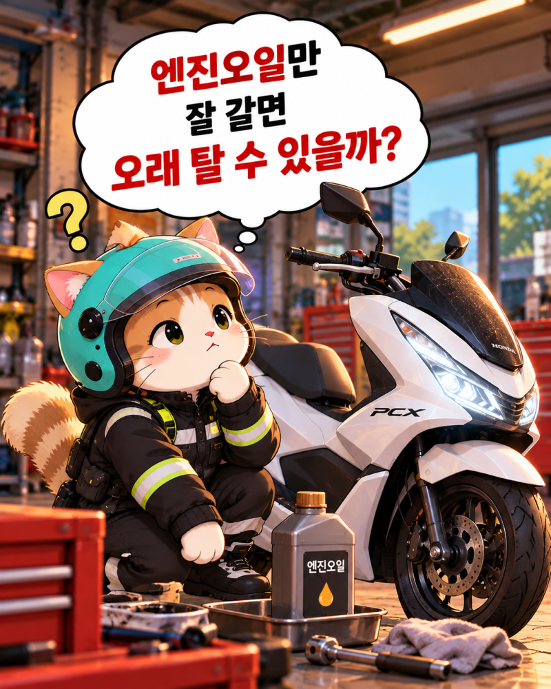 125cc 스쿠터 오래 타려면 무엇을 관리해야 할까?｜엔진오일만으로 부족한 이유