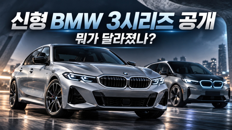 BMW 신형 3시리즈 풀체인지 공개, 계기판까지 사라졌다