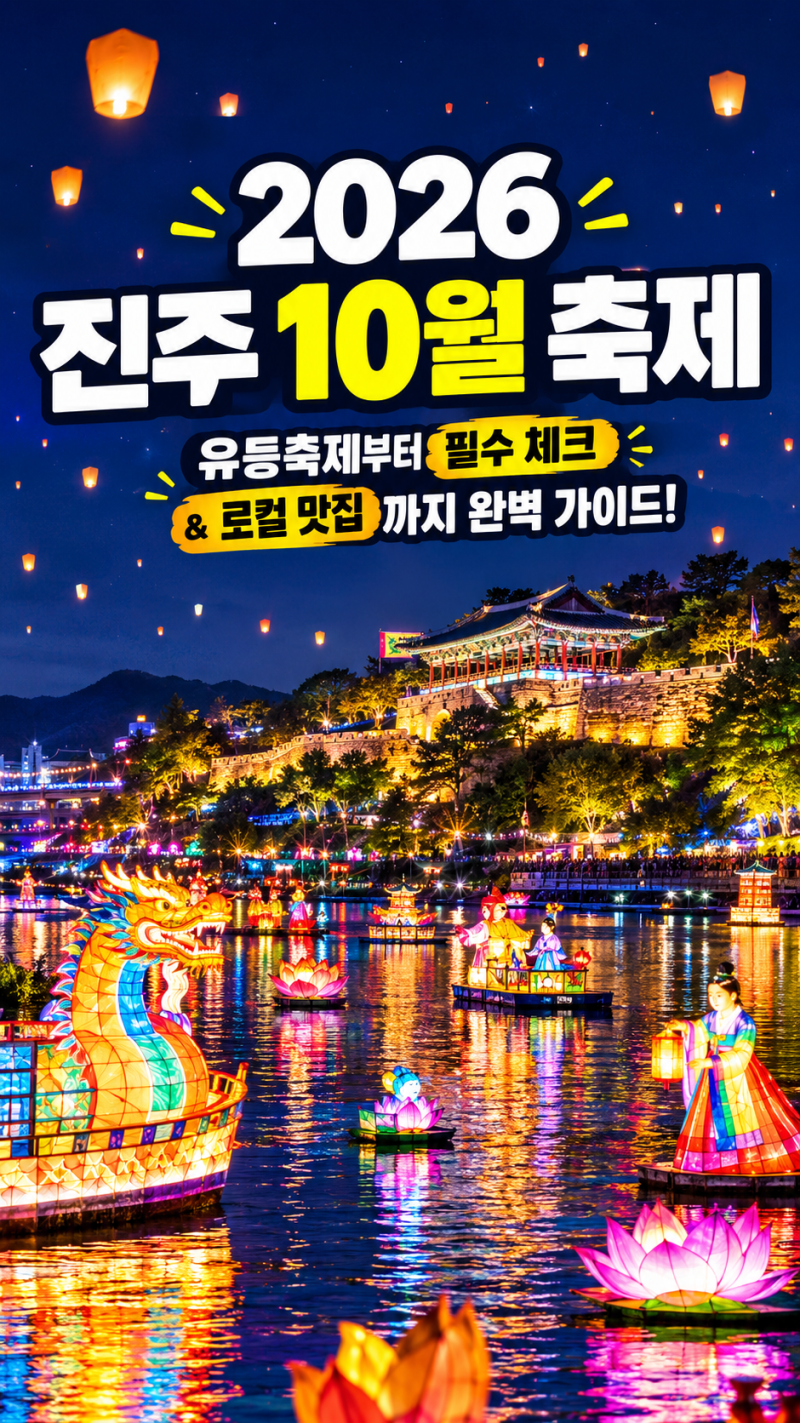 [ 10월, 경남 진주 3대 축제 완전 정복 ] 명소/꿀팁 가이드
