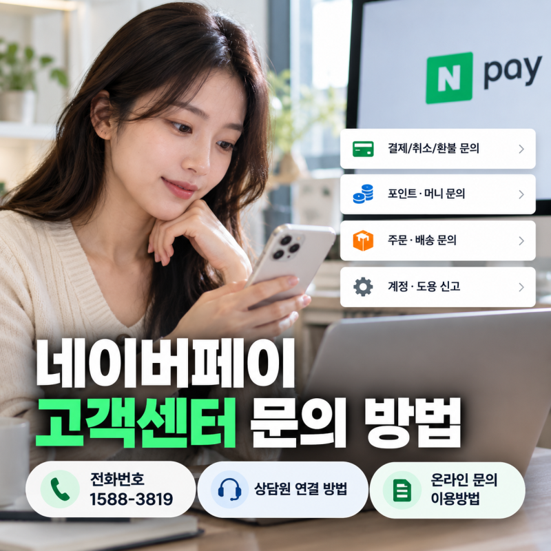 네이버페이 고객센터 문의 총정리(+전화번호, 상담원 연결)